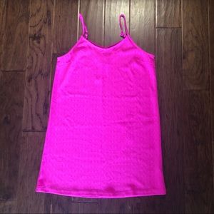 NWT hot pink shift spaghetti strap dress